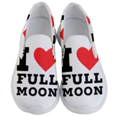 I Love Full Moon Men s Lightweight Slip Ons by ilovewhateva