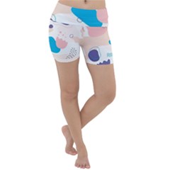 Hand-drawn-abstract-organic-shapes-background Lightweight Velour Yoga Shorts by Salman4z