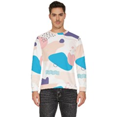 Hand-drawn-abstract-organic-shapes-background Men s Fleece Sweatshirt by Salman4z