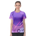 Colorful-abstract-wallpaper-theme Women s Sport Mesh Tee