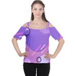 Colorful-abstract-wallpaper-theme Cutout Shoulder Tee