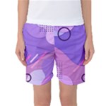 Colorful-abstract-wallpaper-theme Women s Basketball Shorts