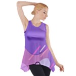Colorful-abstract-wallpaper-theme Side Drop Tank Tunic