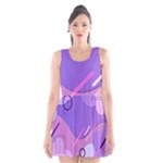 Colorful-abstract-wallpaper-theme Scoop Neck Skater Dress