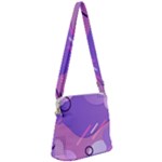 Colorful-abstract-wallpaper-theme Zipper Messenger Bag