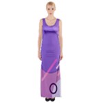 Colorful-abstract-wallpaper-theme Thigh Split Maxi Dress
