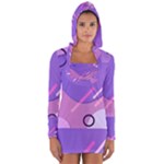Colorful-abstract-wallpaper-theme Long Sleeve Hooded T-shirt