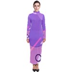Colorful-abstract-wallpaper-theme Turtleneck Maxi Dress