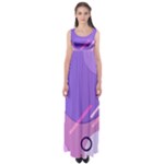 Colorful-abstract-wallpaper-theme Empire Waist Maxi Dress
