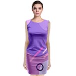 Colorful-abstract-wallpaper-theme Classic Sleeveless Midi Dress