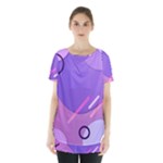 Colorful-abstract-wallpaper-theme Skirt Hem Sports Top