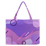 Colorful-abstract-wallpaper-theme Zipper Medium Tote Bag