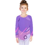 Colorful-abstract-wallpaper-theme Kids  Long Sleeve Tee