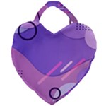 Colorful-abstract-wallpaper-theme Giant Heart Shaped Tote