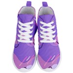 Colorful-abstract-wallpaper-theme Women s Lightweight High Top Sneakers