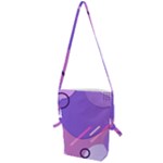 Colorful-abstract-wallpaper-theme Folding Shoulder Bag