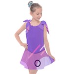 Colorful-abstract-wallpaper-theme Kids  Tie Up Tunic Dress