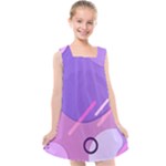 Colorful-abstract-wallpaper-theme Kids  Cross Back Dress