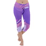 Colorful-abstract-wallpaper-theme Lightweight Velour Capri Yoga Leggings
