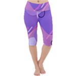 Colorful-abstract-wallpaper-theme Lightweight Velour Cropped Yoga Leggings