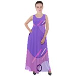 Colorful-abstract-wallpaper-theme Empire Waist Velour Maxi Dress