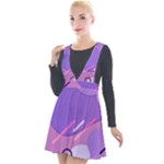 Colorful-abstract-wallpaper-theme Plunge Pinafore Velour Dress