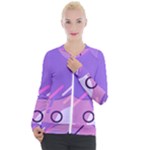 Colorful-abstract-wallpaper-theme Casual Zip Up Jacket