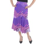 Colorful-abstract-wallpaper-theme Midi Mermaid Skirt