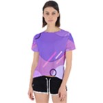 Colorful-abstract-wallpaper-theme Open Back Sport Tee