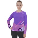 Colorful-abstract-wallpaper-theme Women s Pique Long Sleeve Tee