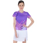 Colorful-abstract-wallpaper-theme Women s Sports Top