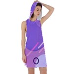 Colorful-abstract-wallpaper-theme Racer Back Hoodie Dress