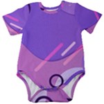 Colorful-abstract-wallpaper-theme Baby Short Sleeve Bodysuit