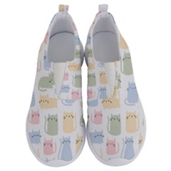 Cute-cat-colorful-cartoon-doodle-seamless-pattern No Lace Lightweight Shoes by Salman4z