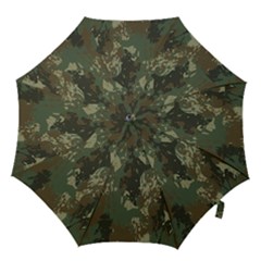 Camouflage-splatters-background Hook Handle Umbrellas (large) by Salman4z