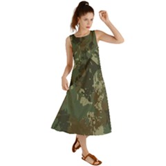Camouflage-splatters-background Summer Maxi Dress by Salman4z
