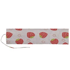 Strawberries-pattern-design Roll Up Canvas Pencil Holder (l) by Salman4z