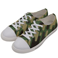 Camouflage-pattern-background Men s Low Top Canvas Sneakers by Salman4z