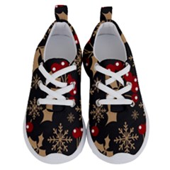 Christmas Pattern With Snowflakes Berries Running Shoes by pakminggu