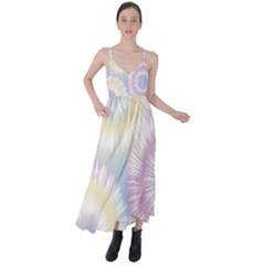 Tie Dye Pattern Colorful Design Tie Back Maxi Dress by pakminggu