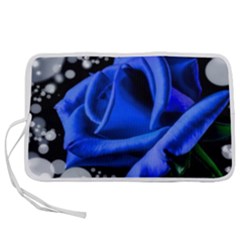 Blue Rose Roses Bloom Blossom Pen Storage Case (m) by pakminggu