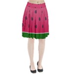 Watermelon Fruit Summer Red Fresh Food Healthy Pleated Skirt