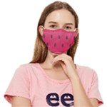Watermelon Fruit Summer Red Fresh Food Healthy Fitted Cloth Face Mask (Adult)