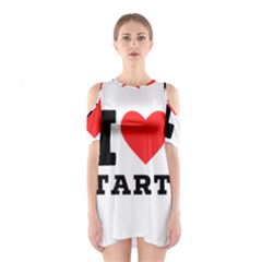 I Love Tart Shoulder Cutout One Piece Dress by ilovewhateva