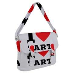 I Love Tart Buckle Messenger Bag by ilovewhateva