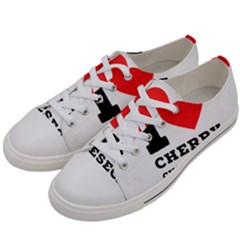I Love Cherry Cheesecake Men s Low Top Canvas Sneakers by ilovewhateva