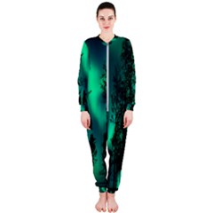 Aurora Northern Lights Celestial Magical Astronomy Onepiece Jumpsuit (ladies) by pakminggu