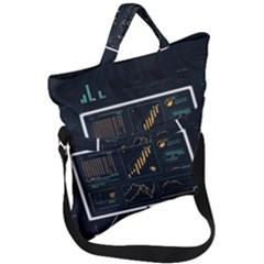 Remote Work Work From Home Online Work Fold Over Handle Tote Bag by pakminggu