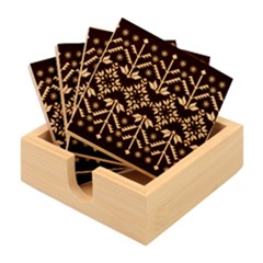 Vector Illustration Of Ukrainian Folk Seamless Pattern Ethnic Ornament Border Element Traditional Bamboo Coaster Set by pakminggu