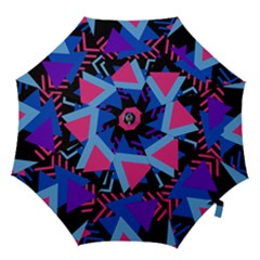 Memphis Pattern Geometric Abstract Hook Handle Umbrellas (medium) by danenraven